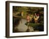 Children Fishing, 1882-Illarion Mikhailovich Pryanishnikov-Framed Giclee Print