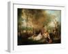 The Feast of Love, Ca. 1718-1719-Jean Antoine Watteau-Framed Giclee Print