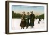 Canadian Winter Sports: a Jolly Trio, Grenadier Pond, Toronto, Canada, 20th Century-null-Framed Giclee Print