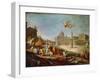 Piazza San Pietro, Rome with an Allegory of the Triumph of the Papacy-Giovanni Paolo Panini-Framed Giclee Print