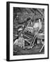 Araucanian Woman Weaving, Chile, 1922-null-Framed Giclee Print