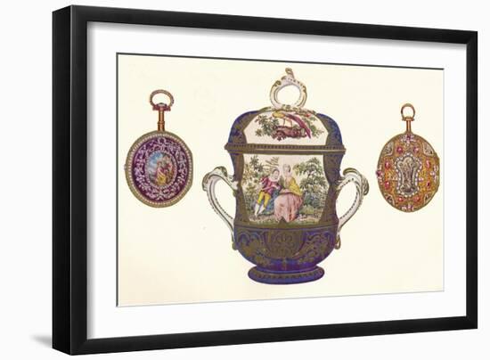 Louis XVI. Gold Repeater, (C.1770), Old Chelsea Porcelain Porringer and Cover, (C.1710), 1903-null-Framed Giclee Print