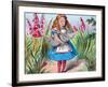'Alice holding a pig in her arms.', c1910-John Tenniel-Framed Giclee Print