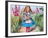 'Alice holding a pig in her arms.', c1910-John Tenniel-Framed Giclee Print