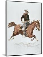 Us Cavalry Officer in Campaign Dress of the 1870S-Frederic Sackrider Remington-Mounted Giclee Print