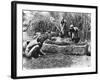 Making Palm Oil in Dahomey,circa 1900-null-Framed Giclee Print