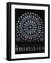 North Transept Rose Window Depicting the Virgin and Child and Old Testament Characters, 1250-null-Framed Giclee Print