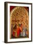 Angels from the Coronation of the Virgin Polyptych-Giotto di Bondone-Framed Giclee Print