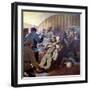 Execution of Tsar Nicholas II and His Family at Yekaterinburg, 17th July 1918-S. Sarmat-Framed Giclee Print