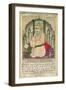 Sufi Sage Seated in a Niche, from an Album of Miniatures in Persian Style with Deccan Text-null-Framed Giclee Print