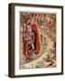 Sir Galahad is brought to Court of King Arthur, from 'Stories of Knights of Round Table'-Walter Crane-Framed Giclee Print