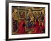 Virgin and Child with SS. Mary Magdalene, John The Baptist, Cosmo, Damian, Francis and Catherine-Sandro Botticelli-Framed Giclee Print