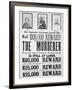 Washington War Department Poster Announcing a $100,000 Reward For Finding the Murderer of Lincoln-null-Framed Giclee Print