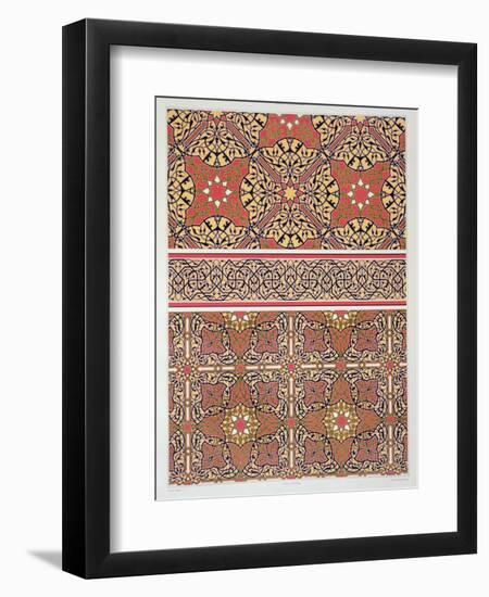 Ceiling Arabesques from the Mosque of El-Bordeyny-Emile Prisse d'Avennes-Framed Giclee Print