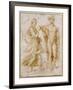 Mercury Offering the Cup of Immortality to Psyche-Raphael-Framed Giclee Print