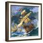 Christopher Columbus's Santa Maria-English School-Framed Giclee Print