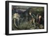 The Wake (W/C on Paper)-John Anster Fitzgerald-Framed Giclee Print