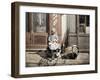 A Little Girl Playing with Her Doll; Two Guns and a Knapsack are Next to He-Fernand Cuville-Framed Giclee Print
