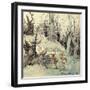 Elves in a Wood, 1908-Arthur Rackham-Framed Giclee Print