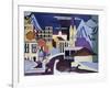 Davos-Platz Railway Station; Davos-Platz Am Banhof, 1931-Ernst Ludwig Kirchner-Framed Giclee Print