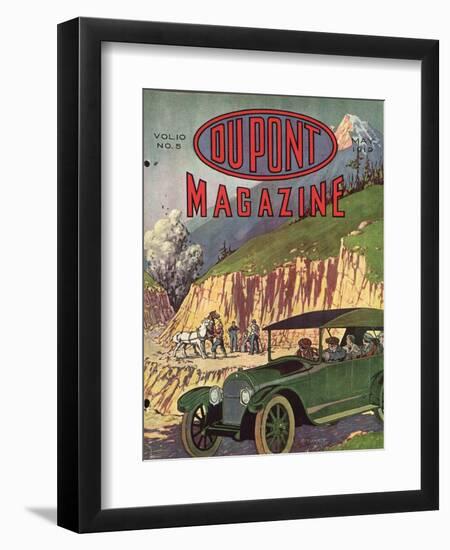 Road Construction, Front Cover of the 'Dupont Magazine', May 1919-American School-Framed Giclee Print