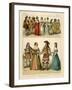 French Costumes 1600-1670-Albert Kretschmer-Framed Giclee Print