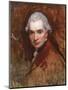 Self Portrait in a Red Coat, C.1770-George Romney-Mounted Giclee Print