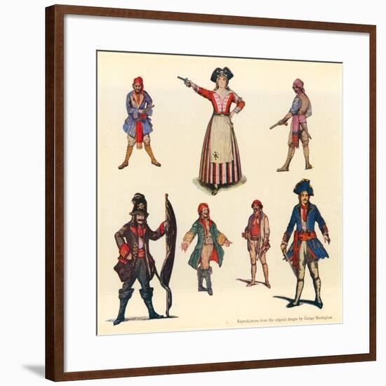 Designs for the Pirates of Penzance-George Sheringham-Framed Giclee Print