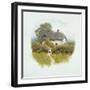 Young Girl by the Cottage Gate-Helen Allingham-Framed Giclee Print