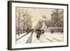 Paris in Winter-Eugene Galien-Laloue-Framed Giclee Print