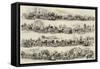 Epsom Races, Scenes on the Road-Sir John Gilbert-Framed Stretched Canvas