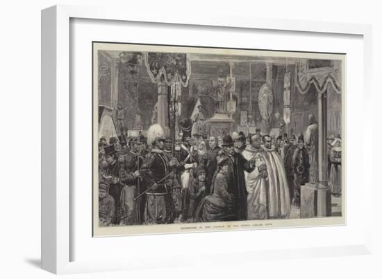 Exhibition in the Vatican of the Pope's Jubilee Gifts-null-Framed Giclee Print