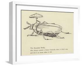 The Bountiful Beetle-Edward Lear-Framed Giclee Print