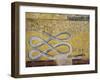 Egypt, Thebes, Luxor, Valley of the Kings, Tomb of Seti I, Mural Painting with Snake Motif-null-Framed Giclee Print