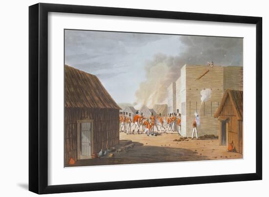 The Storming of a Large Storehouse Near Rus Ul Khyma Where Capt. Dancey of Hm 65th Regt. Was Killed-R. Temple-Framed Giclee Print