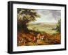 Louis XIV with Versailles in the Distance-Jean-Baptiste Martin-Framed Giclee Print