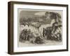 The Battle on the Volturno, the Neapolitan Troops Passing Along a Ravine-Thomas Nast-Framed Giclee Print