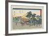 View of Sarugababa Plateau, Futakawa, 1841-1842-Utagawa Hiroshige-Framed Giclee Print