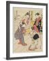 At Jo Etsu's Mansion, 1785-Torii Kiyonaga-Framed Giclee Print