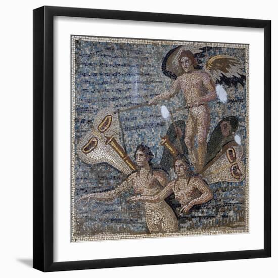 Mosaic Depicting Psyche, Uncovered in Daphne, Antioch, Turkey, 3rd Century-null-Framed Giclee Print