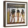 Egypt, Tomb of Nefertari, Mural Painting from Illustrated Book of the Dead, Chapter 144-null-Framed Giclee Print