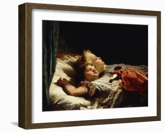 Sweet Slumber-Karl Wilhelm Friedrich Bauerle-Framed Giclee Print