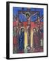 Crucifixion, Manuscript in Museum of Church of St Mary of Zion-null-Framed Giclee Print