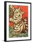 Christmas Cat-Louis Wain-Framed Giclee Print