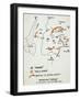 Map with Planned Roundup Raids Marked Out-null-Framed Giclee Print