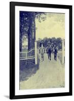 George Washington leaving Mount Vernon-Howard Pyle-Framed Giclee Print
