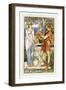 Bellerophon at the fountain-Walter Crane-Framed Giclee Print