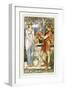 Bellerophon at the fountain-Walter Crane-Framed Giclee Print