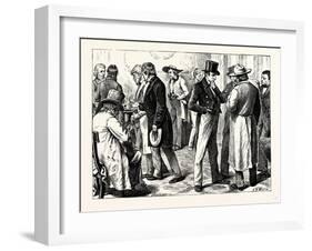 Charles Dickens American Notes 1842 in the White House-null-Framed Giclee Print