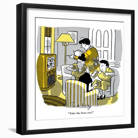 Hazel Cartoon-Ted Key-Framed Giclee Print